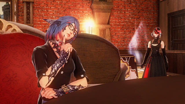 A patron ponders the drinks menu